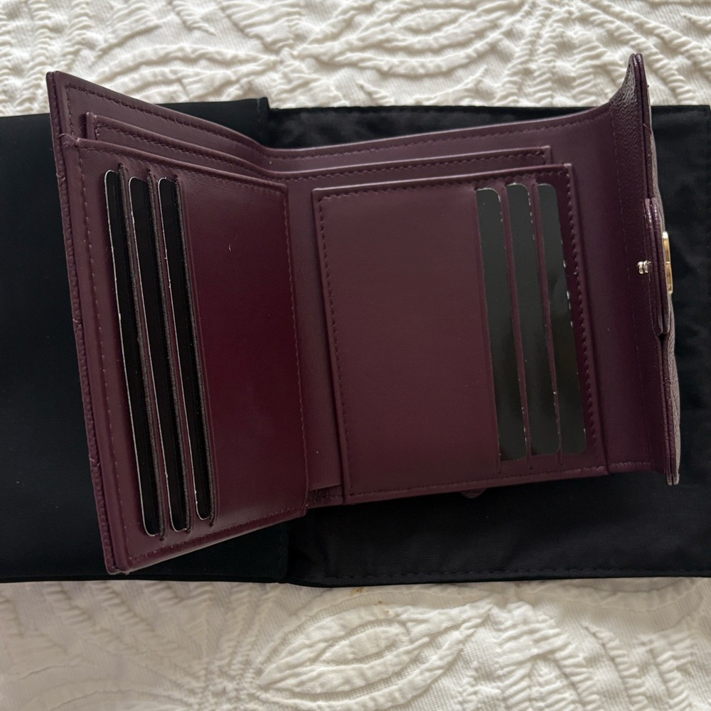 Chanel Plum Quilted Wallet - Picture 7 of 8